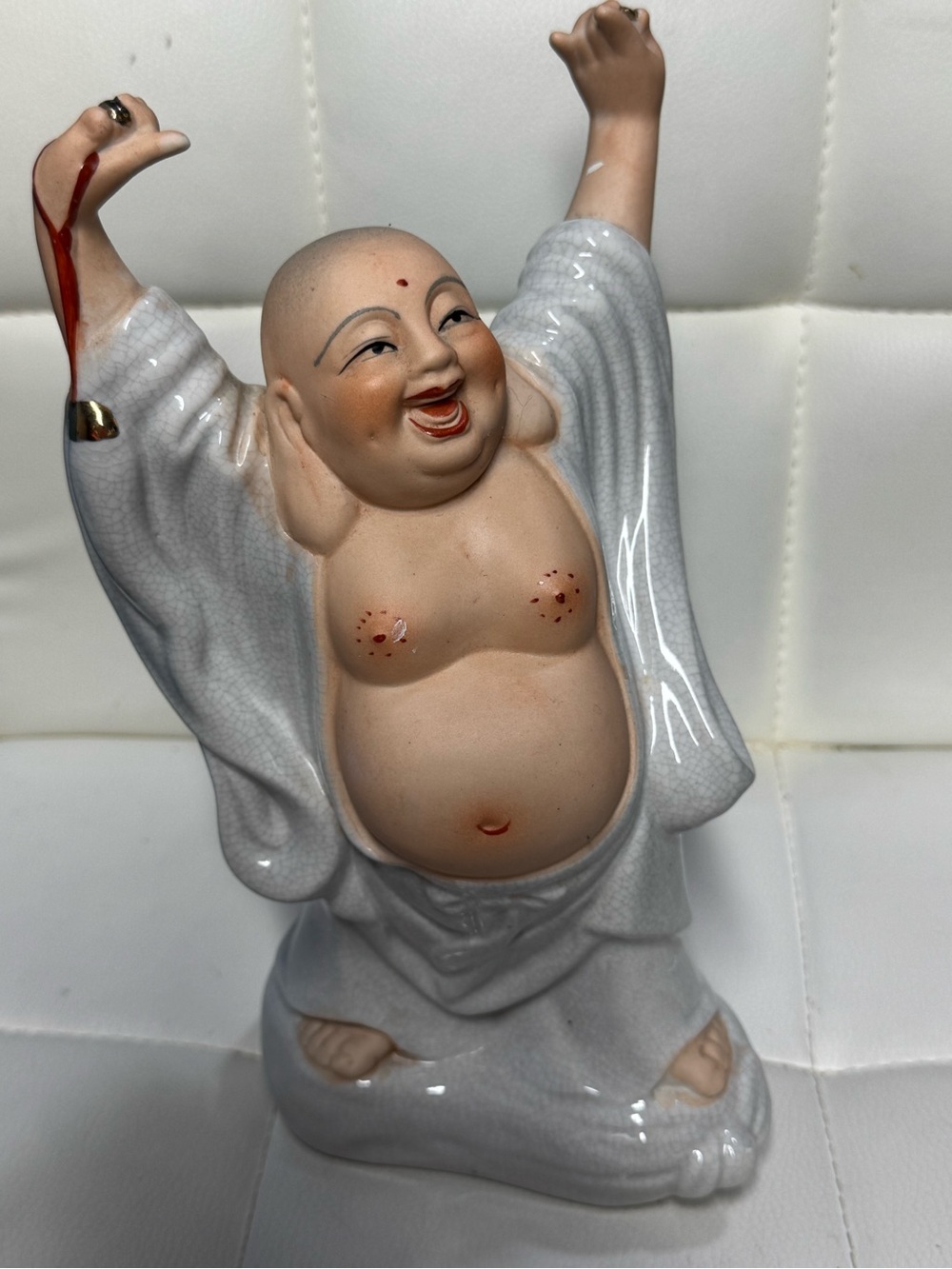 Vintage Porcelain Laughing
Buddha Hotei Figurine